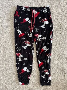 snoopy holiday pajama pants
